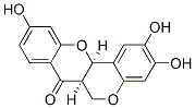 (6aR,12aR)-6a,12a-Dihydro-2,3,10-trihydroxy[2]benzopyrano[4,3-b][1]benzopyran-7(5H)-one 结构式