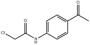 N1-(4-乙酰苯基)-2-氯乙胺 结构式