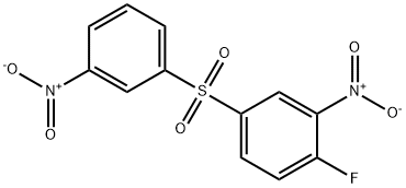 1-fluoro-2-nitro-4-(3-nitrophenyl)sulfonyl-benzene 结构式