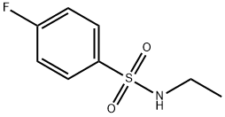 N-ETHYL 4-FLUOROBENZENESULFONAMIDE 结构式