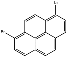 1,8-二溴芘 结构式