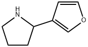 2-(呋喃-3-基)吡咯烷 结构式