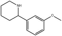 2-(3-甲氧苯基)哌啶 结构式