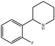 2-(2-氟苯基)哌啶 结构式