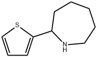 2-噻吩-2-基-高哌啶 结构式