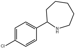 2-(4-氯苯基)高哌啶 结构式