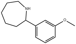 2-(3-甲氧基苯基)氮杂环庚烷 结构式