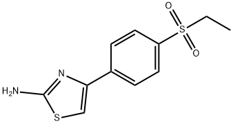 2-Amino-4-[(4-ethylsulfonyl)phenyl)]-1,3-thiazole 结构式