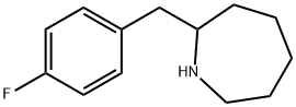 2-[(4-FLUOROPHENYL)METHYL]HEXAHYDRO-1H-AZEPINE 结构式