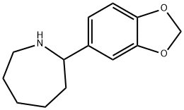 2-(1,3-Benzodioxol-5-yl)-azepane 结构式