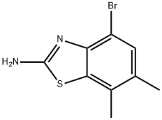 2-BENZOTHIAZOLAMINE, 4-BROMO-6,7-DIMETHYL- 结构式