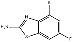 2-AMINO-4-BROMO-6-FLUOROBENZOTHIAZOLE 结构式