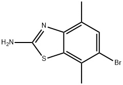 6-溴-4,7-二甲基-1,3-苯并噻唑-2-胺 结构式