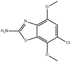 2-氨基-6-氯-4,7-二甲氧基苯并噻唑 结构式