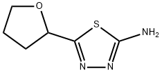 5-(噁戊环-2-基)-1,3,4-噻二唑-2-胺 结构式