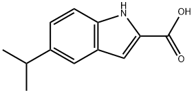 5-异丙基-1H-2-吲哚甲酸 结构式