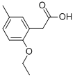 2-ETHOXY-5-METHYL-BENZENEACETIC ACID 结构式