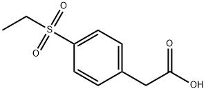 2-(4-(ETHYLSULFONYL)PHENYL)ACETIC ACID 结构式