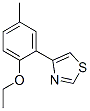 Thiazole, 4-(2-ethoxy-5-methylphenyl)- (9CI) 结构式