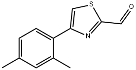 4-(2,4-二甲基苯基)-2-噻唑羧醛 结构式