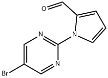 1-(5-溴嘧啶-2-基)-1H-吡咯-2-甲醛 结构式