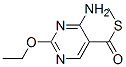 5-Pyrimidinecarbothioicacid,4-amino-2-ethoxy-,S-methylester(9CI) 结构式