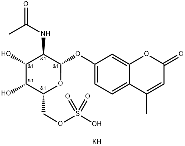 4-Methylumbelliferyl 2-acetamido-2-deoxy-b-D-galactopyranoside-6-sulfate potassium salt