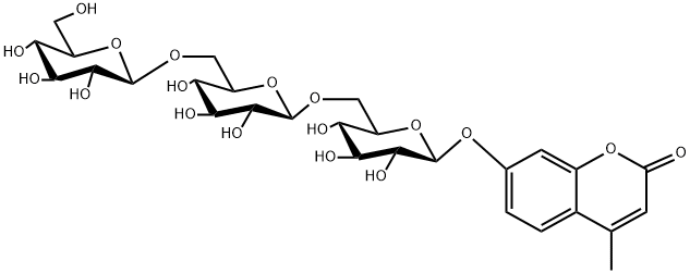 6)-BETA-D-吡喃葡萄糖基)氧基]-4-甲基-2H-1-苯并吡喃-2-酮 结构式