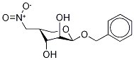 (4R) - 苄基-4-脱氧-4-C-硝基甲基-B-D-阿拉伯糖苷 结构式