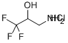 3,3,3-TRIFLUORO-2-HYDROXYPROPYLAMINE HYDROCHLORIDE 结构式