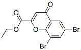 ethyl 6,8-dibromo-4-oxo-chromene-2-carboxylate 结构式