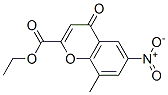 ethyl 8-methyl-6-nitro-4-oxo-chromene-2-carboxylate 结构式