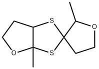 六氢-2',3A-二甲基螺[1,3-二硫代[4,5-B]呋喃-2,3'(2'H)-呋喃] 结构式