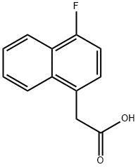2-(4-氟萘-1-基)乙酸 结构式