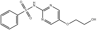 N-[5-(2-Hydroxyethoxy)-2-pyrimidinyl]benzenesulfonamide 结构式
