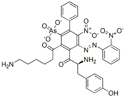 dinitrophenyl-6-aminocaproyltyrosylazobenzene-4-arsonate 结构式