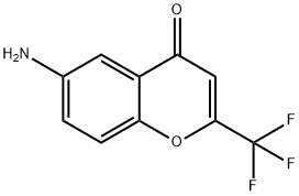 6-氨基-2-(三氟甲基)-4H-1-苯并吡喃-4-酮 结构式