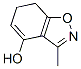 1,2-Benzisoxazol-4-ol, 6,7-dihydro-3-methyl- (9CI) 结构式