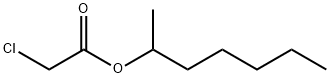 2-氯乙酸-2-庚酯 结构式