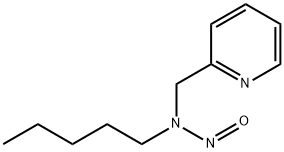 N'-亚硝基戊基-(2-甲基吡啶)胺 结构式