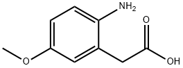 2-AMINO-5-METHOXY-BENZENEACETIC ACID 结构式