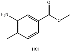 BENZOIC ACID, 3-AMINO-4-METHYL-, METHYL ESTER, HYDROCHLORIDE 结构式