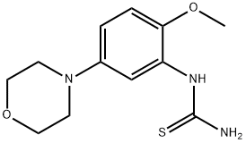 1-(2-METHOXY-5-MORPHOLINOPHENYL)THIOUREA 结构式