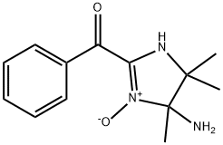 Methanone, (4-amino-4,5-dihydro-4,5,5-trimethyl-3-oxido-1H-imidazol-2-yl)phenyl- (9CI) 结构式