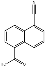 5-氰基-1-萘酸 结构式