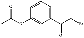 1-[3-(乙酰氧基)苯基]-2-溴乙酮 结构式
