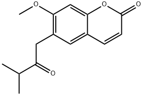 7-Methoxy-6-(3-methyl-2-oxobutyl)-2H-1-benzopyran-2-one 结构式
