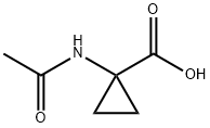 1-乙酰氨基环丙烷-1-羧酸 结构式