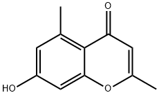 2,5-二甲基-7-羟基色酮 结构式