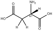 L-天冬氨酸-D3 结构式